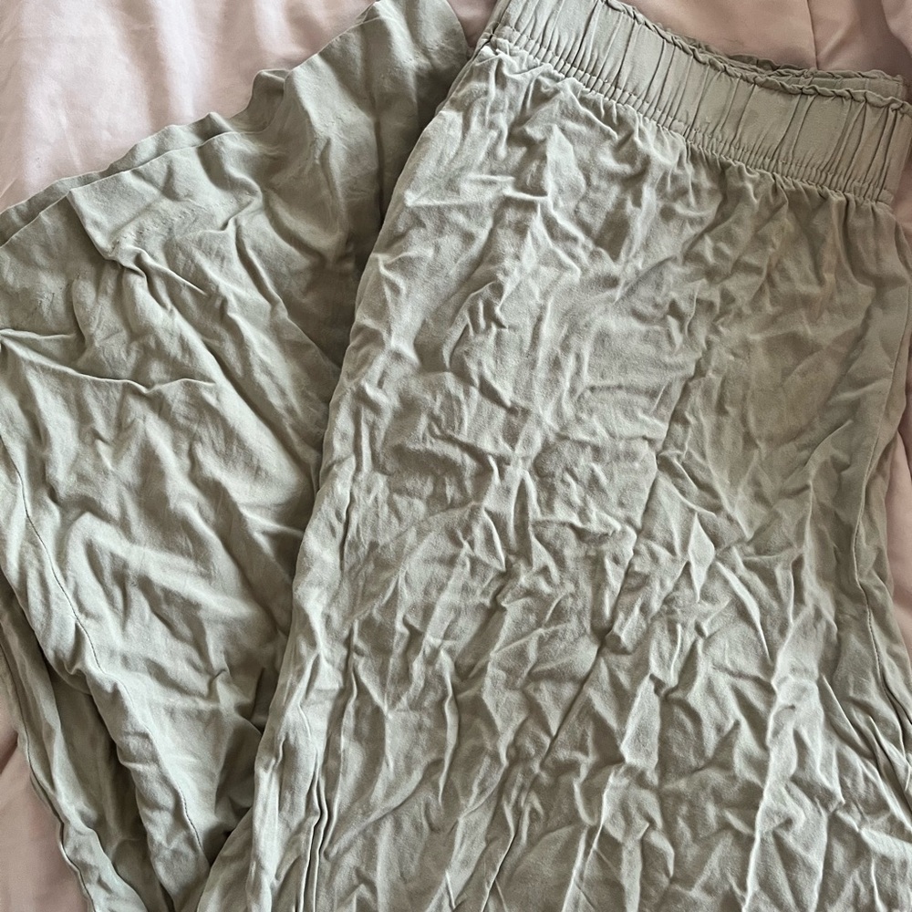 Light Green Linen Pants